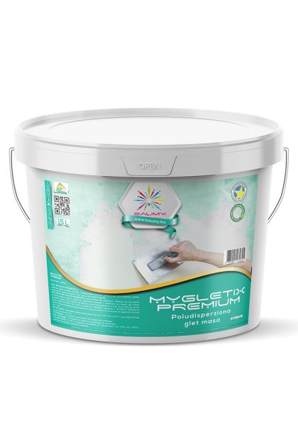 MYGLETIX PREMIUM, poludisperziona glet masa 15 L BAUMY
