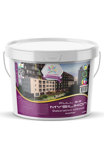 MYSILIKON, dekorativni silikonski malter Full 2.0 mm 15 L BAUMY