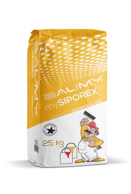 MYSIPOREX, ljepilo za siporex ploče 25 kg BAUMY