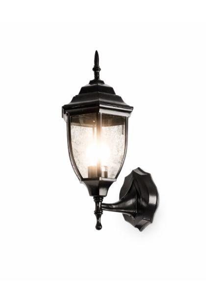 Lampa Vrtna Zidna Dagglas Crna ML-NF-607-1W