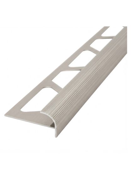 Aluminijska "F" lajsna za stepenice obla 10 mm Mat 440.10.MK