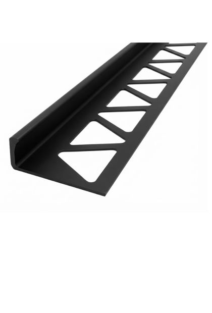 Aluminijska "L" lajsna Standard 10 mm Mat 270.10.MS CRNA