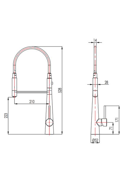 Baterija za kuhinju K 208 magnetna BLITZ