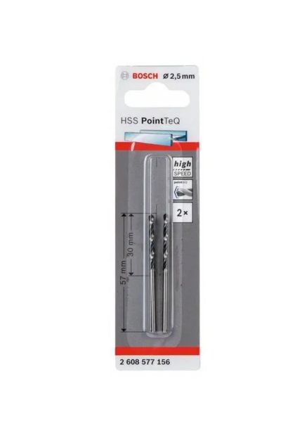 Borer HSS PoinTec 2,5 mm BOSCH 2 kom