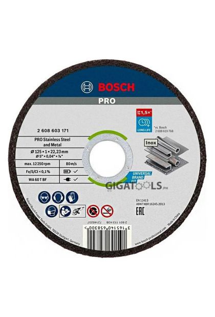 Ploča rezna 125X1 mm INOX BOSCH