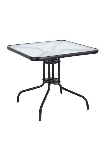 Vrtni kvadratni stol sa staklom ZT-602 60x60x72cm