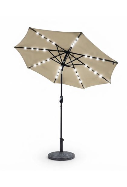 Vrtni suncobran 2,7x2,4 m sa LED rasvjetom i UV30+ zaštitom ZT-1018
