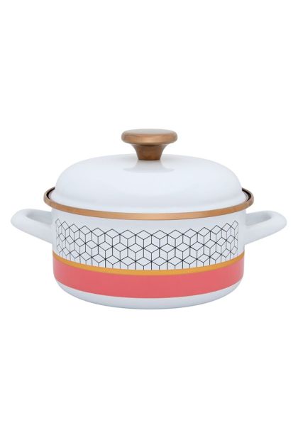 Metalac šerpa plitka 18 cm LUXURY ROSE