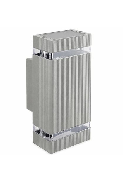 Lampa vrtna 2xgu10 siva kvadratna HANA LVT 1251