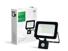 LED reflektor sa senzorom 30W, 6500K, AFS-30BK Green Tech