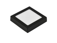 LED panel E-light 12W kvadratni nadgradni 6500K crni Mass Light