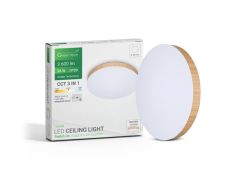 Plafonjera LED 36W 3CCT drveni okvir,40cm CLE-36W GreenTech