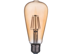 LED filament žarulja 8W, 2300K, E27, AC220V, ST64, amber, dimabilna Green Tech