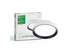 LED plafonjera 12W, 4000K, IP20, bijela + crna, promjer 25,8 cm Avela Green Tech