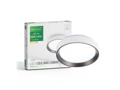 LED plafonjera 12W, 4000K, IP20, bijela + antracit, promjer 25,8 cm Luvia Green Tech
