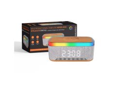 Bluetooth zvučnik, wireless punjač i alarm/sat Gigatech BW700 RGB