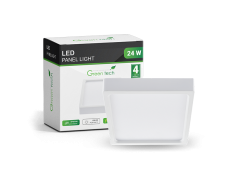 LED panel 24W, 6500K, nadgradni, kvadratni CX-S02-24CW Green Tech