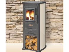 Peć na čvrsto gorivo bež BERNA LUX