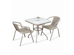 Vrtni set 3/1 kvadratni sto 60 cm AM 377