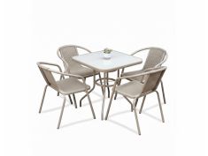 Vrtni set 5/1 kvadratni sto 80 cm AM 379