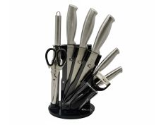 Set noževa - rotirajuća baza inox 9/1 nehrđajući čelik AM-976