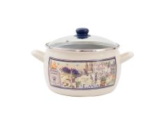 Metalac šerpa duboka sa poklopcem lavanda 22cm/5,3l