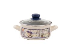 Metalac šerpa plitka sa poklopcem lavanda 24cm/5,3l