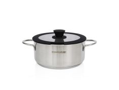 Metalac šerpa plitka inox sa poklopcem 20cm/2,8l