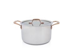 Metalac šerpa duboka inox sa poklopcem 24cm/6l