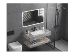 Set za kupatilo (umivaonik-polica- LED ogledalo) 120 cm AM 1313