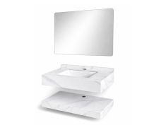 Set za kupatilo (umivaonik-polica- LED ogledalo) 80 cm AM 602