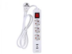 Produžni kabal + 2 USB - A i 1 TYPE C 3 m WINNING STAR ST-4047