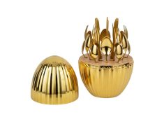 Pribor za jelo - set escajga u White Gold-Egg kućištu 24/1