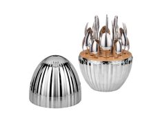Pribor za jelo - set escajga u Silver-Egg kućištu 24/1