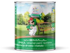 MYEMAJL CRVENI, premaz za zaštitu i dekoraciju metala i drveta, 2,5 L BAUMY