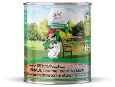 MYEMAJL CRVENI NITRO, premaz za zaštitu i dekoraciju metala i drveta 0,75 L BAUMY