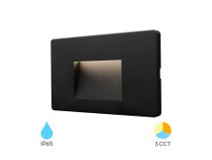 Svjetiljka zidna BRY-VEKTA-B-KVADRART-CRNA-3W-3U1-IP65 BG38-02181