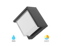 Svjetiljka baštenska zidna BRY-G1- KVADRATNA-SIVA-15W-3U1-IP65 BG38-01182