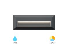 Svjetiljka zidna BRY-VEKTA-B-RCT-BIJEL-3W- 3U1-IP65 BG38-01980