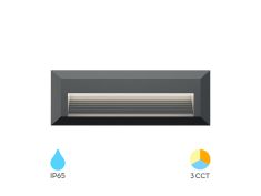 Svjetiljka zidna  BRY-VEKTA-B-RCT CRNA 3W 3U1 IP65 BG38-01982