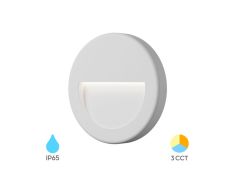 Svjetiljka zidna BRY-VEKTA-B-KRUG-BIJELA 3W-3U1-IP65 BG38-02080