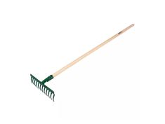 Grablje vrtne 12 ZUBA DRVENA DRŠKA