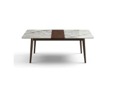 Stol trpezarijski na razvlačenje 135/165x80x76 cm Keramika/MDF Hrast A2107