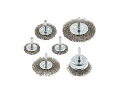Set okruglih čeličnih četki 37/50/62775mm 0,3mm 6-dijelni HT7D744