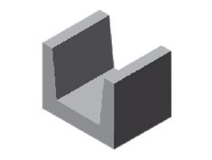 Betonski U element 40x50x40 cm ALMY BETON