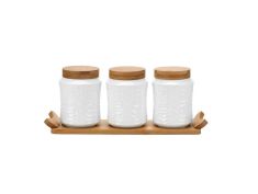 Set kuhinjskih posuda 3/1 keramika i bambus BR-2403