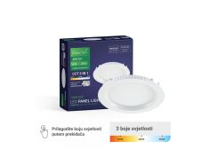 LED panel 6W3CCT UGRADNI,OKRUGLI CX-R01-6-3CCT Green Tech