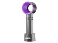 Ventilator prijenosni GREEN TECH 1,9W CRNI+LJUBIČASTI SA USB PUNJENJEM