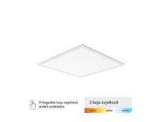 LED panel 595 x 595 x 30 mm, 25W, 3 CCT, 160lm/W, Lifud driver Green Tech