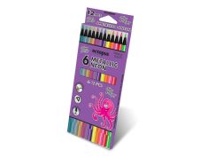 Drvene boje 12/1 6neon+6metallic Octopus